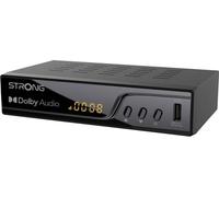 STRONG Decodificador TDT 4K UHD|DVB-T2|Pantalla|Compatible con HEVC265|Receptor/Sintonizador de TV|USB PVR|Dolby Digital Plus|HDMI|Euroconnector