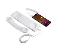 Receptor Teléfono Retro Para Portátil Y Celular | Enchufe Tipo C Cable Para Teléfono Fijo,Con Micrófono Combinación Telefónica Retro Con Cable | Hogar Oficina Escuela Aula Decoración