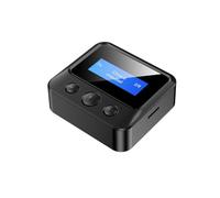 Receptor Transmisor Bluetooth 5.1, Adaptador Inalámbrico Bluetooth con Modos TX RX, Adaptador de Audio Bluetooth AUX de 3,5 Mm con Pantalla Digital LED para TV, de Sonido Doméstico, Altavo