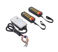 Receptor Transmisor de Interruptor Inalámbrico de Elevación Eléctrica, Control Remoto de Grúa de Doble Manija de 6 Teclas, 100 M, 0,01 S, Controlador de Polipasto de Canal