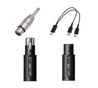 ＡＷＨＡＯ Receptor Transmisor de Micrófono Enchufe Y Reproducción para El Condensador Del PA de Mezclador de Audio