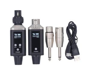 Receptor Transmisor HDMI Inalámbrico, Conector XLR de 3 Pines, Sistema con Micrófono Inalámbrico, Adaptador de Micrófono, Transmisor y Receptor