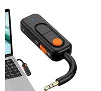 Receptor transmisor inalámbrico, adaptador inalámbrico Auux | Adaptador inalámbrico para auriculares flexible, altavoces receptores inalámbricos, adaptador inalámbrico estéreo portátil de 3.5 mm para