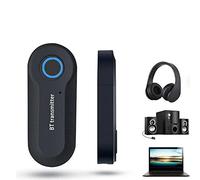 Receptor transmisor USB Bluetooth 5.0, mini adaptador de audio inalámbrico 4 en 1, adaptador AUX Bluetooth de 3.5 mm para TV, PC, auriculares, altavoces, sistema estéreo de coche/hogar, fuente de