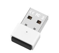Receptor USB inalámbrico 5.3 con manual en inglés y disco de controlador - adaptador Bluetoth 5.3 sin controlador para ordenador de sobremesa USB externo inalámbrico, adaptador USB inalámbrico para PC
