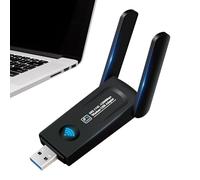 Receptor WiFi para PC, Tarjeta WiFi de Red inalámbrica portátil, Adaptador inalámbrico para PC, Adaptador inalámbrico, adaptador WiFi para PC de alta velocidad, conectividad de doble banda, transmisió