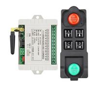 Receptor Y Transmisor De Control Remoto Inalámbrico FM 4 Canales For Motores, Puertas Eléctricas, Portones, Ascensores Luces Señal Estable Control Preciso(SET-1)