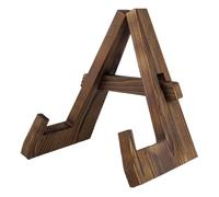 Receta de libro - Rústico de madera rústica Rack para encimera, soporte de libros de cocina ajustable con diseño plegable, organizador compacto para hombres, mujeres, adolescentes