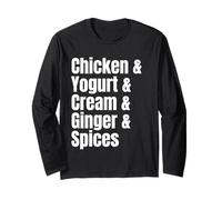 Receta de Lista de Ingredientes de Tikka Masala de Pollo de Comida India Manga Larga