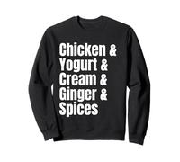 Receta de Lista de Ingredientes de Tikka Masala de Pollo de Comida India Sudadera