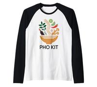 Receta de Sopa de Fideos Pho Kit Camiseta Manga Raglan