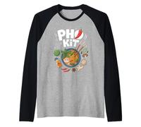 Receta de Sopa de Fideos Ramen asiática Pho Kit Camiseta Manga Raglan
