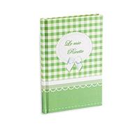 Recetario personal para escribir con 3 marcapáginas de comida con 60 hojas (120 páginas sin numerar) en papel marfil a rayas