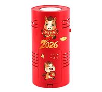 Rechargeable Automatic Bubble Machine - 15-Holes Year of The Horse Cool Blower with Light, Child Outdoor Summer Toy, Portable Battery Operated Sprayer | Reliable Gear For Bath, Play, Party