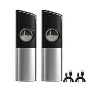 Rechargeable Automatic Salt And Pepper Grinder Set with Safety Switch, Electric Gravity Pepper Grin - XY