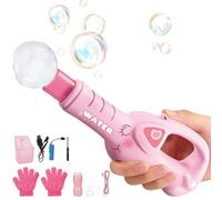 Rechargeable Bubble Fog Wand - Fun Game Machine for Events | ABS Build with Colorful Lights and Music, Portable 310g Design, Automatic Bubble Maker for Party Beach Summer Play Indoor Outdoor Stage