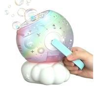 Rechargeable Bubble Machine | LED Light Up Yard Bubble Blower Toy | Automatic Continuous Bubbles Maker | Kids Outdoor Party Birthday Beach Garden Park Picnic Summer Camp Fun Gift