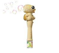 Rechargeable Bubble Wand - Automatic Bubble Blower For Kids - Handheld Light Up Bubbles Machine with Music - Portable Outdoor Toy For Backyard Camping Beach Party