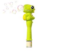 Rechargeable Bubble Wand - Automatic Bubble Blower For Kids - Handheld Light Up Bubbles Machine with Music - Portable Outdoor Toy For Backyard Camping Beach Party