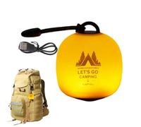 Rechargeable Camping Lantern - 5 Modes Adjustable LED Silicone Light | Waterproof Portable Lantern for Camping, Hiking, Road Trip, Climbing, Outdoor, Patio, Adventure, Nighttime, Travel, Fishing