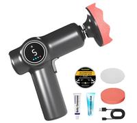Rechargeable Car Waxing and Polishing Machine, Rechargeable Car Waxing and Polishing Machine, Mini Buffer Polisher Kit for Car Detailing (Without Polishing Wax)