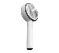 Rechargeable Cat Steam Brush - Self Cleaning Grooming Tool | ABS Silicone Stainless Steel, 8.4x5.2x19.8cm Compact Size, 30ml Tank, 35min Spray, 500mAh Battery for Cats Dogs Long