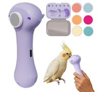 Rechargeable Claw Grinder - Pet Nail Polisher for Grooming | ABS Body with 6 Replacement Heads, Quiet Motor Feature, Conure Nail Machine Tool, Dog Cat Bird Accessory for Parrot Parakeet Macaw