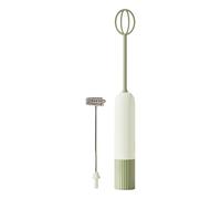 Rechargeable Coffee Frother Wand - Handheld Electric Foam Whisk With 2 Heads | Detachable Drink Mixer | Whisk With Ergonomic Grip For Milk, Drink, Egg, Tea, Cream, Beverage, Chocolate
