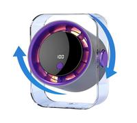 Rechargeable Cooler Device, Portable Desk Fan, Small Desk Fan with Digital Display, Dorm Outdoor Beach Picnic Accessory, Travel Camping Home Kitchen Bedroom Use, Mini Personal Cooling for Summer