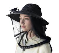 Rechargeable Cooling Hat - Solar Powered Hat Fan, Rechargeable Portable with Netting Outdoor, Built In Cooling Airflow Design, Keep for Head Cool and Comfortable, Perfect for Beach Pool Sports Travel