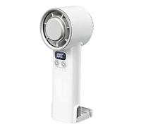 Rechargeable Cooling, Personal Fan, 100 Speed Adjustment with Screen, 4000mAh Battery Gadget, Compact Airflow with Handheld Grip, Portable Blower for Outdoor Hiking Backpacking