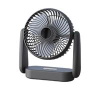 Rechargeable Desk Fan 360° Rotating - 3-Speed Quiet Portable Fan, Compact P