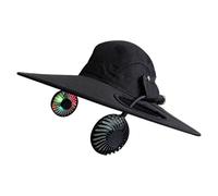 Rechargeable Detachable Waterproof Fan Hat - Unisex Fisherman's Ĥat with Fan | Outdoor Hiking and Fishing Sun Protection Hat - 3-Speed Quiet Fān, Wide Brim UPF 50+, Long Battery Life