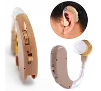 Rechargeable Digital Hearing Aid Ear Care Adjustable Voice Amplifier Behind Ear Sound Enhancer Tool for Elderly