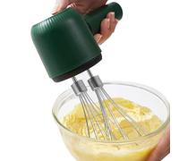 Rechargeable Egg Beater, Double Whisk Mixer Tool, High Speed Stirring with Easy Grip Handle, Compact Kitchen Mixer for Dough and Cream, Portable Baking Gadget with Modern Style, Home Use for Drinks