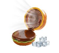 Rechargeable Electric Fan Handheld Air Blower With Adjustable 3-speed Stron