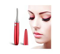 Rechargeable Eyelash Curler Fast Natural Curl 24 Hours Long Lasting Curl, 3 Temperature Modes, Red