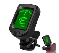 Rechargeable Guitar Tuner, Digital LCD Screen with 360° Rotating Clip, Precise String Instrument Tuning for Bass, Guitar, Ukulele, Banjo, and Violin for Home, Studio, or Stage