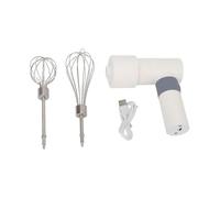 Rechargeable Hand Mixer, Electric Hand Mixer Warm 2000mAh Battery Stainless Steel Hand Mixer for Household