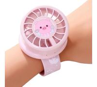 Rechargeable Handheld Alternative - Silent Motor Bracelet, Flexible Strap Airflow, USB Powered Travel Accessory, Colorful Compact Cooling Tool | Safety Gear, Ideal for Students Camping Vacation Hiking