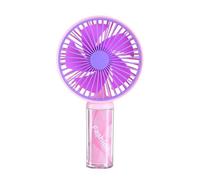 Rechargeable Handheld Fan - 20.5x11.5x6.3cm Portable Stream Air Blow Device