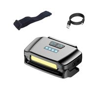 Rechargeable Headlamp Led Light, Sensor Motion Adjustable Beam, 6.1x4.1 Inches Hard Hat Clip Lamp, Usb Powered Night Illumination System, Compact Outdoor Design Style for Hiking Fishing Work Use