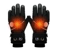 Rechargeable Heated Gloves - 3 Level Electric Hand Warmer Touchscreen Winter Protection Wearable Heating Gear | USB Type C Fast Warmth Polyester Insulated Unisex Outdoor Ski Cycling Motorbike Fishing