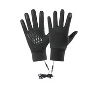 Rechargeable Heated Gloves, Thermal Waterproof Mitts M, L, XL, Touchscreen Hand Warmers with Adjustable Heat, Insulated Gloves for Adults Men Women Winter Driving Hiking Camping