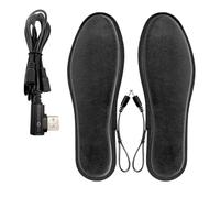 Rechargeable Heated Insoles - Electric Heating Insole, Rechargeable Heating Insole | Usb Short Velvet Battery Heating Insole, Winter Warm Men's and Women's Self-Heating Warm Foot Insole