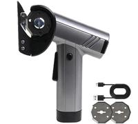 Rechargeable High-Speed Cardboard Cutter, 2026 Upgraded Electric Cordless Cardboard Cutter with Four Adjustable Speed, Heavy Duty Power Cutting Tool with 2 Blades for Professionals (Sliver)