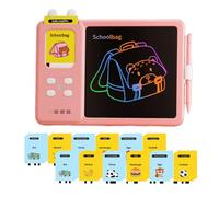 Rechargeable Kids Doodle Board - 10x8 Inch LCD Writing Tablet with 112 Talking Flash Cards for 3 to 8 Years Old Children, Educational Home School Learning and Creative Fun Activities