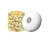 Rechargeable LED Camping String Lights - 8 Adjustable Modes for Tent Hiking Backyard Outdoor Lighting with USB & Solar Power