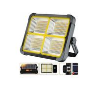 Rechargeable LED floodlight, 336 LEDs, 100W, solar panel, 4 modes, 12000mAh battery, ideal for camping, VHV