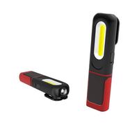 Rechargeable Led Work Light,inspection Light with 360 Degree Rotation And 3w Cob Led Flashlight with Magnetic Base And Hook